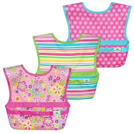 green sprouts Snap and Go Easy-wear Bibs for Baby and Toddler