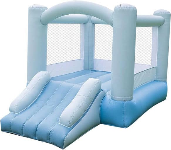 SWEETIEBOUSE Blue Bounce House Indoor Small Inflatable Bouncy Castle House