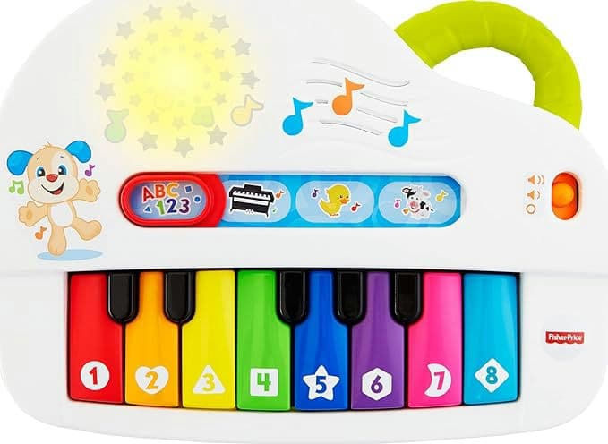 Fisher-Price Laugh & Learn Baby Toy Silly Sounds Light-Up Piano
