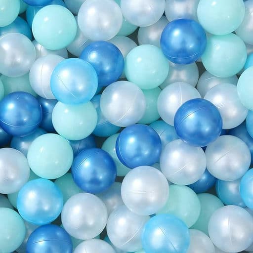 Ball Pit Balls Play Balls -100PCS Pearl 4 Blue Colors Ocean Balls