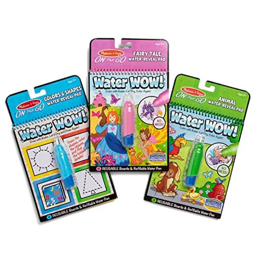 Melissa & Doug On the Go Water Wow! Reusable Water-Reveal Activity Pads