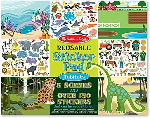 Melissa & Doug Reusable Sticker Pad: Habitats