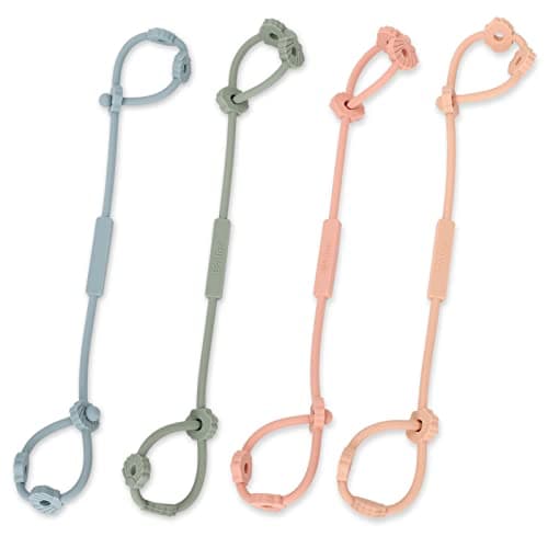 Toy Safety Straps, Socub Silicone Adjustable Baby Pacifier Teether Straps