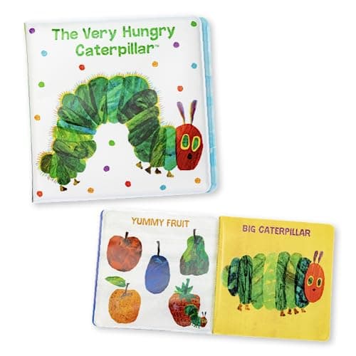 The Very Hungry Caterpillar 6 Inch Vinyl Bath Book Bath Tub Toy Perfect for Water Play and Learning for Ages 0+