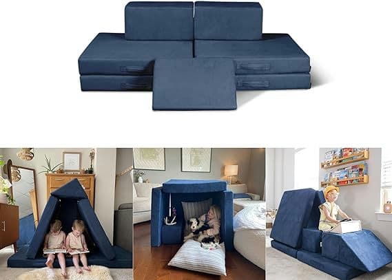 The Figgy Waterproof Play Couch Base Set 7 Piece Indoor Climbing Toy