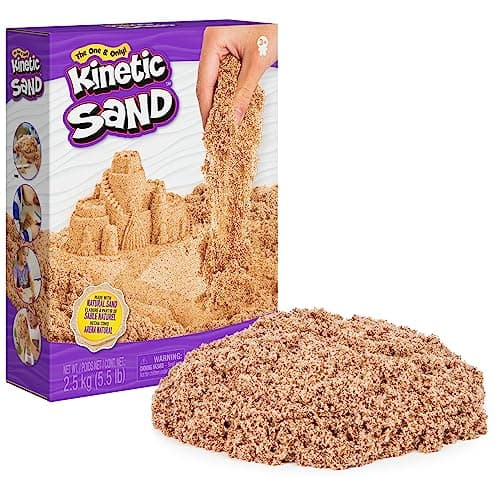 Kinetic Sand, 5.5lb (2.5kg) Natural Brown Bulk Play Sand