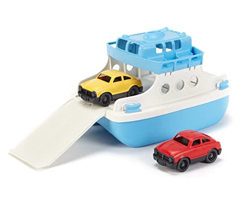 Green Toys Ferry Boat with Mini Cars Bathtub Toy