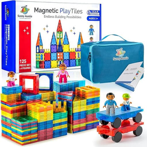 Magnetic Tiles 125 PCS +4 FIGURES