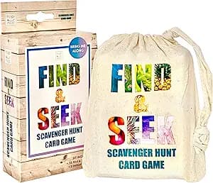 Hapinest Find and Seek Scavenger Hunt Card Game