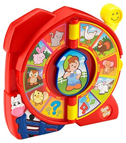 Little People Toddler Learning Toy, See 'n Say The Farmer Says, Interactive-Game with Music Sounds and Phrases Ages 18+ Months