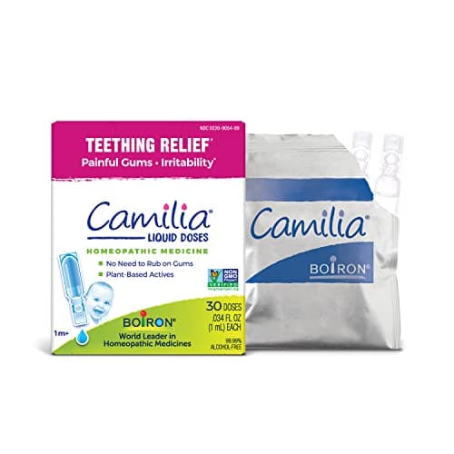 Camilia Teething Drops for Daytime and Nighttime Relief of Painful or Swollen Gums and Irritability in Babies