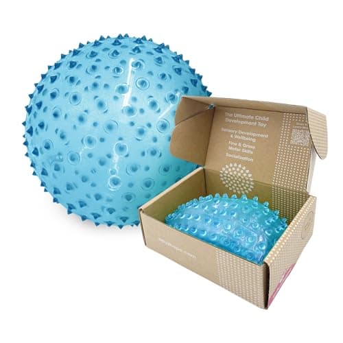 The Original Sensory Ball for Baby - 7" Baby Ball That Helps Enhance Gross Motor Skills for Kids Aged 6 Months & Up - Vibrant, Colorful and Unique Toddler Ball