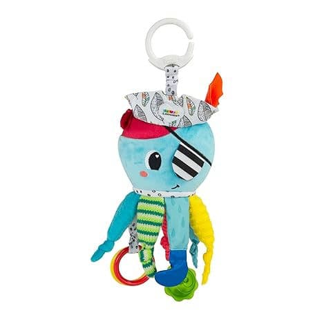 Lamaze Captain Calamari Clip On Car Seat and Stroller Toy