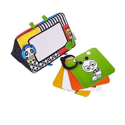 Baby Einstein Flip For Art High Contrast Floor Activity Mirror with Take Along Cards