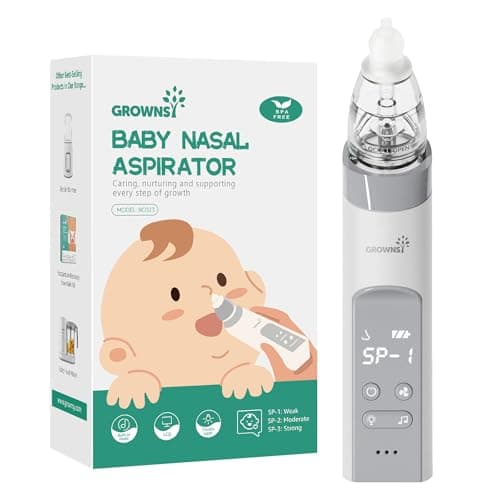 GROWNSY Electric Nasal Aspirator, Baby Nose Sucker,