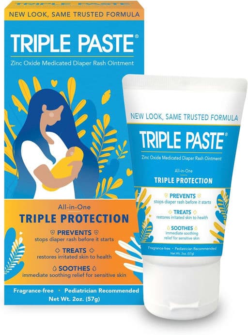 Triple Paste Diaper Rash Cream - 2oz Tube