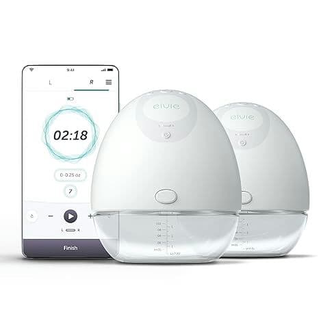 Elvie Double Electric Wearable Smart Breast Pump (Hands-Free, Wireless)
