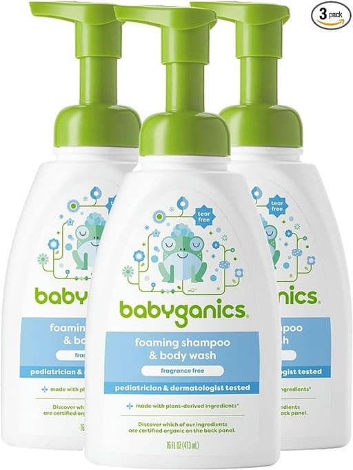 Babyganics Baby Shampoo + Body Wash Pump Bottle
