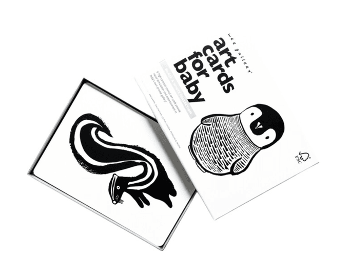 Black And White Art Cards For Baby