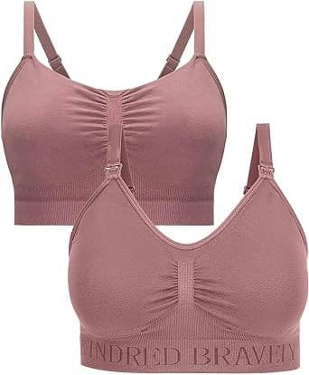 Kindred Bravely Sleep Pumping Bra & Sublime Nursing Bra Bundle (Twilight, 1X-Busty)