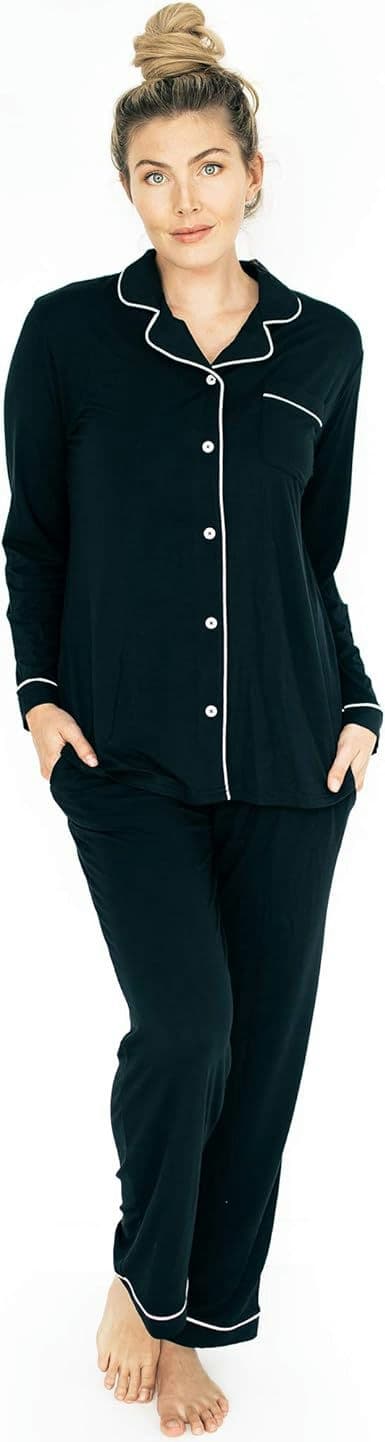 Kindred Bravely Clea Bamboo Classic Long Sleeve Maternity & Nursing Pajama Set