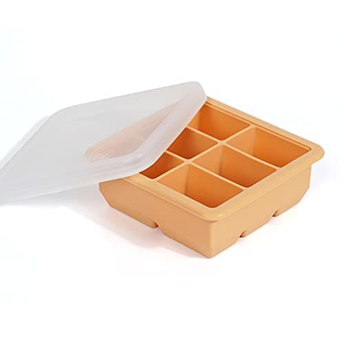 haakaa Silicone Baby Food Ice Cube Freezer Tray with Clip-on Lid