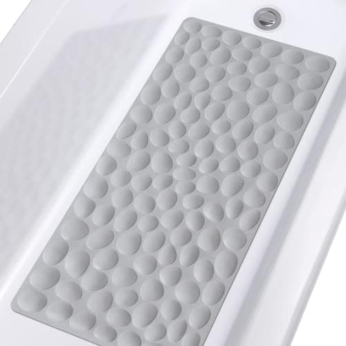 Non-Slip Bathtub Mat OTHWAY Soft Rubber Bathroom Bathmat with Strong Suction Cups