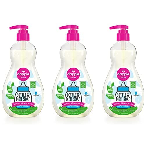 Dapple Baby, Bottle and Dish Soap Dish Liquid Plant Based Hypoallergenic