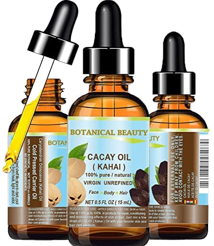 CACAY ( Kahai ) OIL 100 % Pure Natural Virgin Unrefined WILD GROW Anti Aging Anti Wrinkle Face Oil nutrient rich in natural Retinol Vitamin A, E.