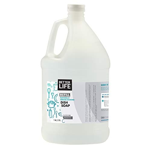 Better Life Dish Soap - Liquid Dishwashing Soap with Vitamin E and Aloe for Home & Kitchen Sink