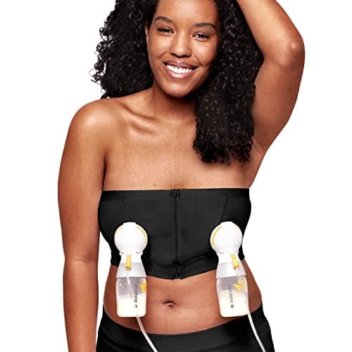 Hands Free Pumping Bustier | Easy Expressing Pumping Bra with Adaptive Stretch