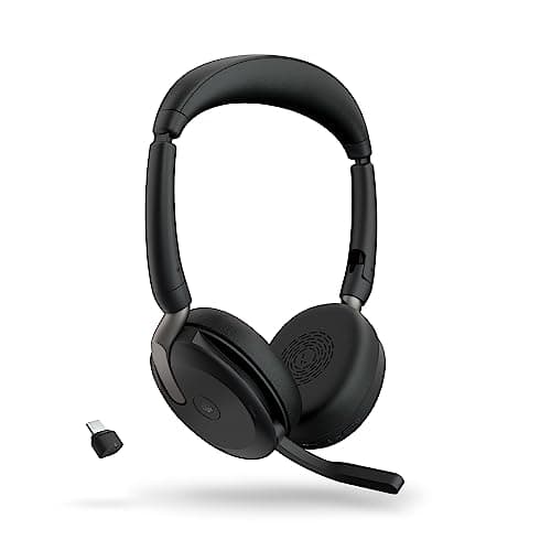 Evolve2 65 Flex Wireless Stereo Headset | Bluetooth | Noise-Cancelling ClearVoice Technology & Hybrid ANC | Certified for Microsoft Teams