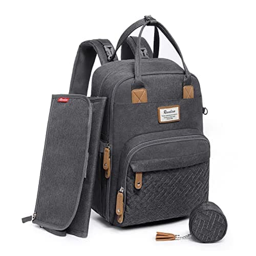 RUVALINO Diaper Bag Backpack & Changing Pad