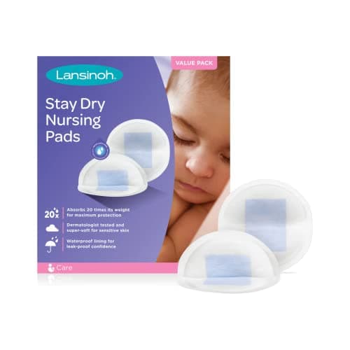 Lansinoh Stay Dry Disposable Nursing Pads for Breastfeeding