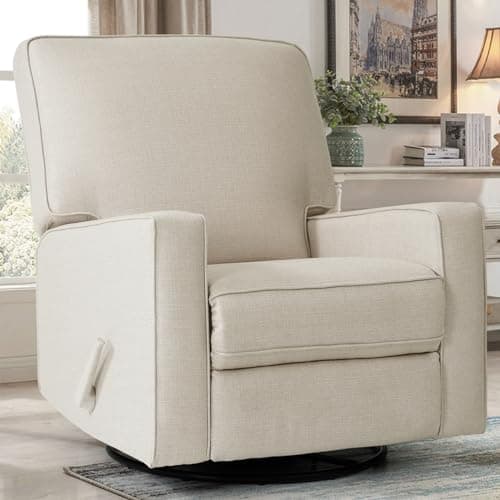 Harkawon Swivel Rocker Recliner Chair, Glider Rocker Recliner, Rocking Chair Nursery