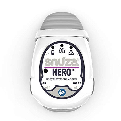 SNUZA Hero - Portable, Wearable Baby Abdominal Movement Monitor with Vibration and Alarm.