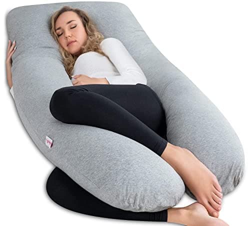 U Shaped Pregnancy Body Pillow for Sleeping, 55 inch Maternity Pillow for Pregnant Women