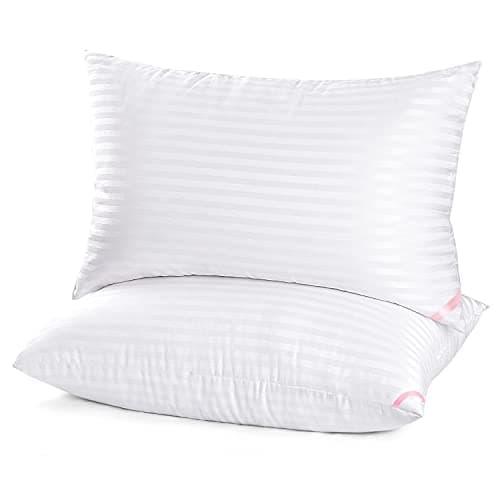 EIUE Hotel Collection Bed Pillows for Sleeping, Pillows for Side and Back Sleepers,Super Soft Down Alternative Microfiber Filled Pillows,20 x 30 Inches
