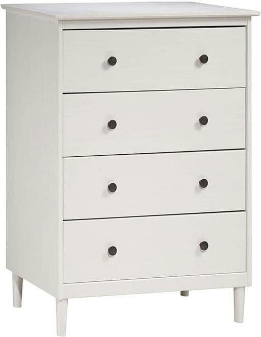 Walker Edison Tall Wood Dresser Bedroom Storage Drawer