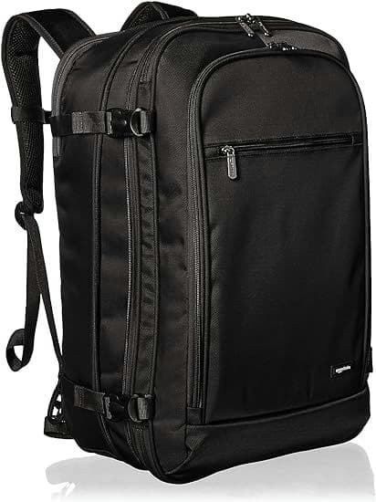 Amazon Basics Carry-On Travel Backpack - Black