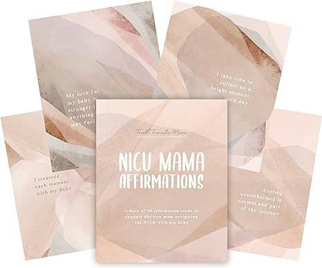 NICU Mama Affirmations - A Soothing and Warm Gift of 20 Encouraging Affirmation Cards to Support NICU Moms Through their Neonatal Intensive Care Unit Journey