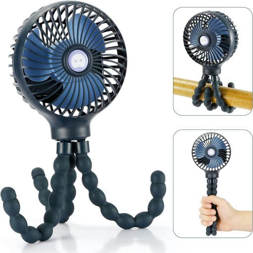 snawowo Mini Handheld Personal Portable Fan, Baby Stroller Fan