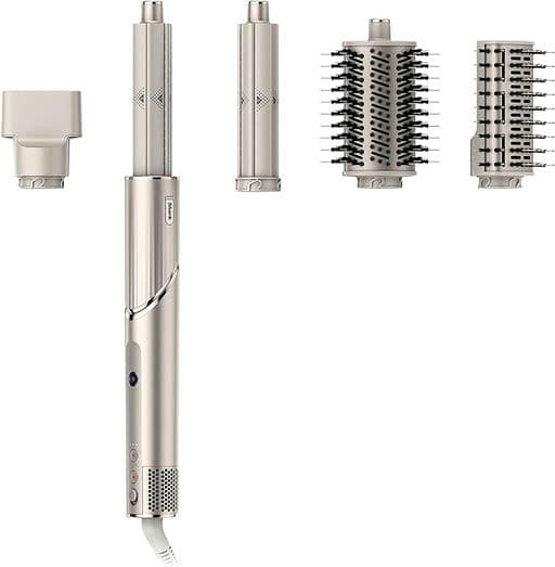 Shark HD430 FlexStyle Air Styling & Drying System, Powerful Hair Blow Dryer & Multi-Styler with Auto-Wrap Curlers, Paddle Brush, Oval Brush, Concentrator Attachment, Stone