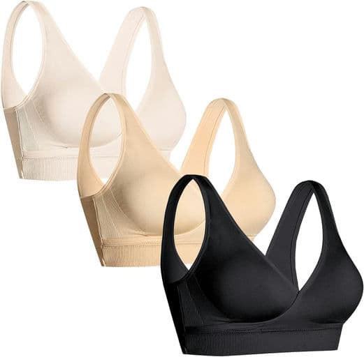 Maternity Sleep Nursing Bras for Women, Seamless Wireless Everyday Bra for Breastfeeding Pregnancy Bralette