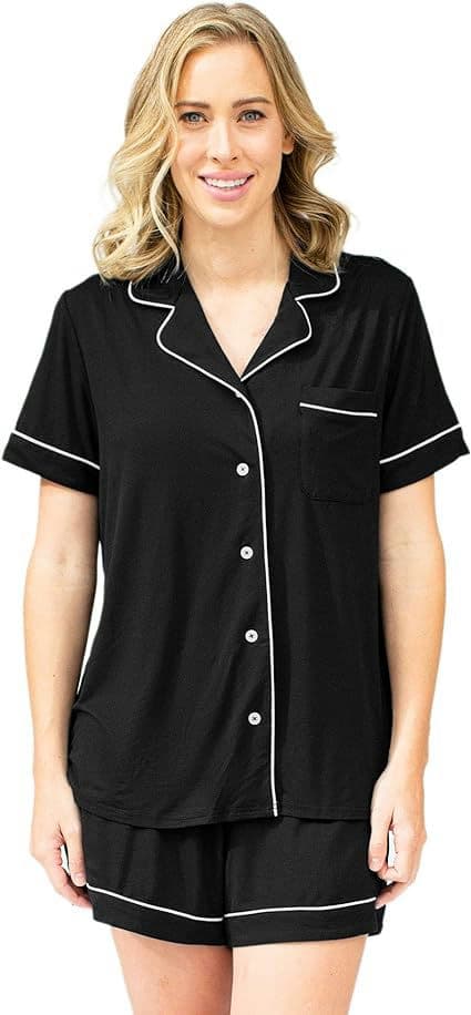 Kindred Bravely Clea Classic Short Sleeve Maternity & Nursing Pajama Set