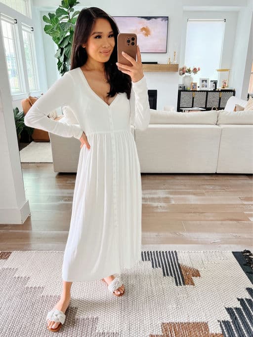 The Softest Rib Nursing Dress