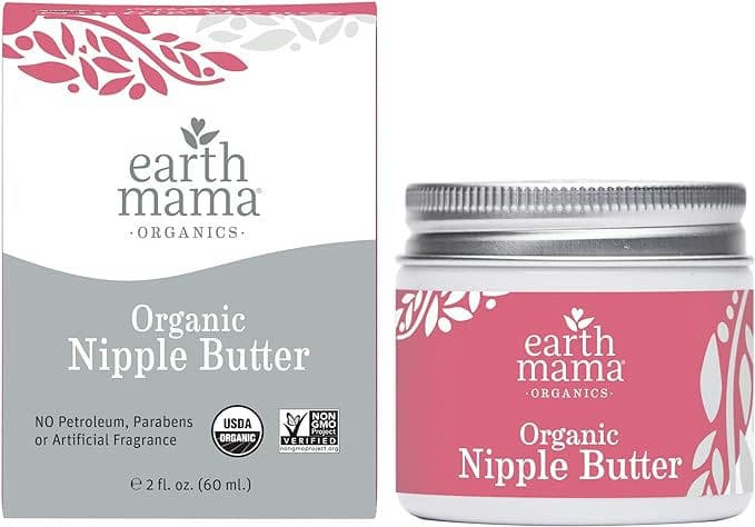 Earth Mama Organic Nipple Butter for Breastfeeding and Dry Skin