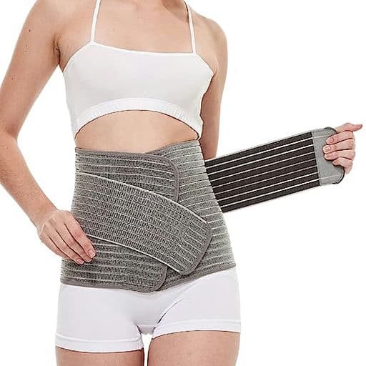 Mamaway Postpartum Belly Band, Girdle for Postnatal, Adjustable Belly Wrap, C-section Recovery Binder, Abdominal Support, Back Pain Relief