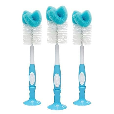 Baby Bottle Cleaning Brush with Sponge and Scrubber