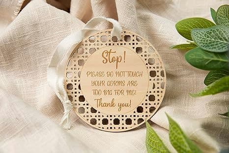 Stop! Please Do Not Touch Carseat Stroller Rattan Accessory